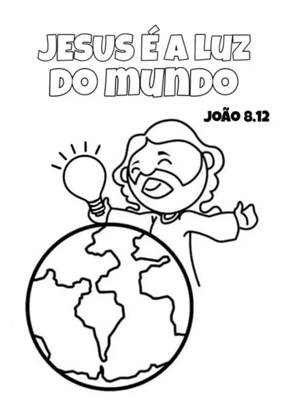 Amostra 1: página de atividade bíblica infantil do Kit Pequenos Discípulos